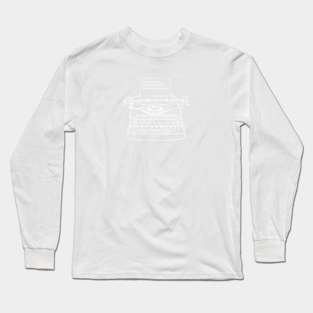 Welty Reading Comes Out, White, Transparent Background Long Sleeve T-Shirt by Phantom Goods and Designs